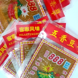 客家特产大埔豆干枫朗888豆腐干广东，梅州豆腐皮五香麻辣豆皮零食