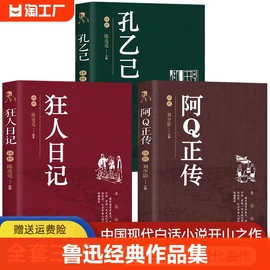 鲁迅的书籍原著正版全套10册 初中生课外书阅读书籍 孔乙己阿Q正传朝花夕拾狂人日记故乡呐喊彷徨野草祝福 鲁迅全集文集经典作品集