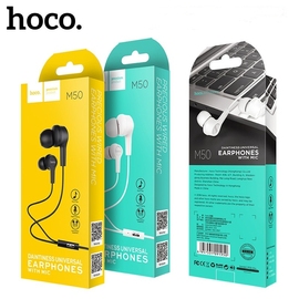 HOCO浩酷 M50 唯雅通用带麦有线耳机3.5mm直插型手机音乐线控通话