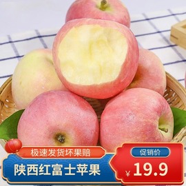 陕西红富士苹果新鲜应当季水果整箱5斤脆甜丑苹果冰糖心膜袋