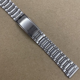手表配件18mm钢表带 折叠扣平口包片表链带 长约17Cm 修表配件