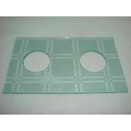 平板玻璃 钻孔玻璃 金属膜灯具玻璃配件 钢化耐高温浮法白玻