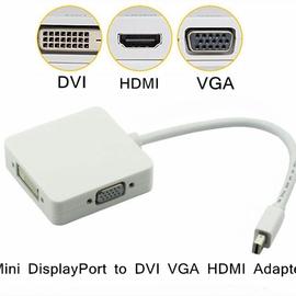 mini displayport迷你dp雷电thunderbolt to转VGA HDMI DVI线