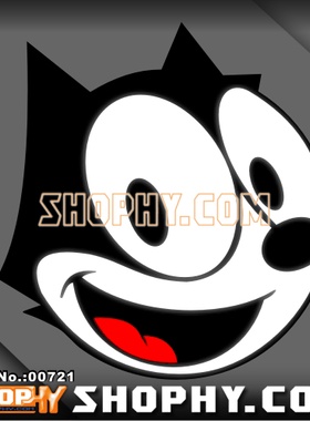 汽车踏板车贴纸3M反光贴00721Felix