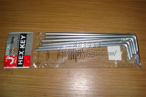 。正品 JETECH捷科工具 平头镀铬亚光特长内六角扳手 PL1.5C-10C