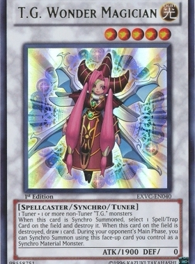 游戏王 美版 正版 - 科技属 奇妙魔术师 T.G. Wonder/金闪/EXVC