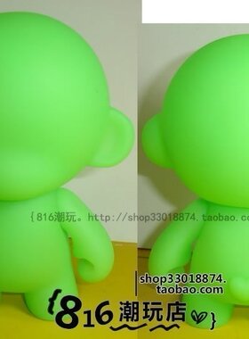 BLMOMO+kidrobot联合暴力熊素体白模DIY涂鸦猴公仔