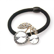 Cherry small Butterfly rhinestone hair jewelry hair band rope rope