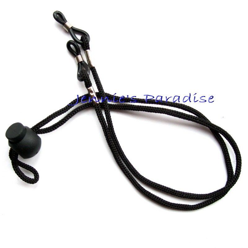 黑色高质量运动眼镜绳/眼镜链/眼镜带