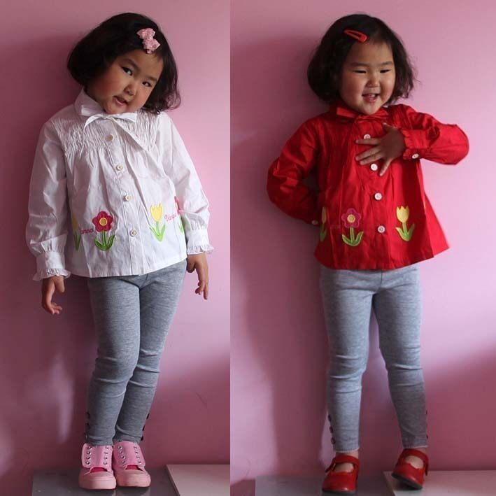 Chemise fille à manche longue - Ref 2087074 Image 1