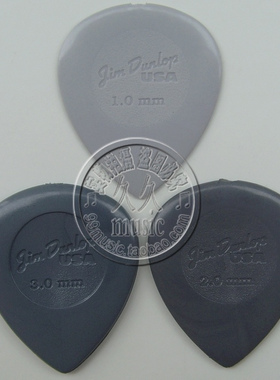官方授权◆正品 Dunlop邓禄普 Stubby尼龙大水滴雨滴吉他贝司拨片