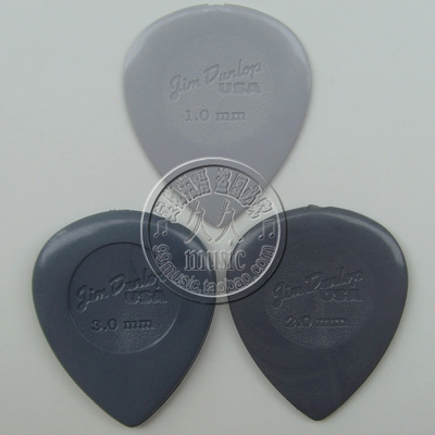 官方授权◆正品 Dunlop邓禄普 Stubby尼龙大水滴雨滴吉他贝司拨片