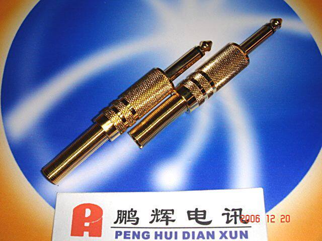 35mm 单声道接线 插头/大二芯插头(镀金)