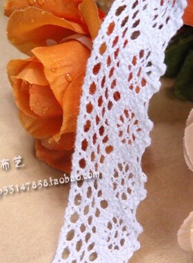 《皇冠信誉》雅秀居布艺/辅料花边/白色棉布花边/b-1/宽度2.5CM