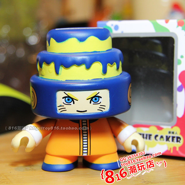 domopark原版【caker蛋糕人】3寸 火影忍者鸣人公仔