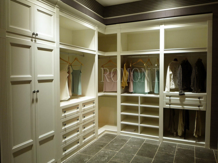 欧式田园实木家具美式乡村地中海风格衣帽间特价格局定制衣帽间