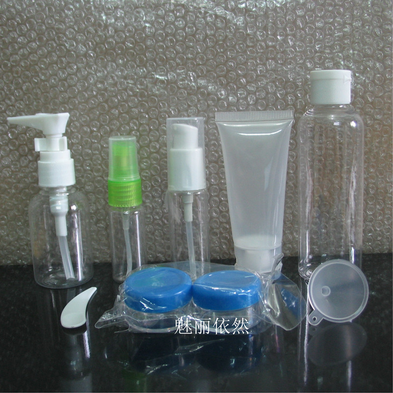 旅行套装 空瓶 乳液瓶 喷雾瓶 翻盖瓶 化妆品软管 塑料瓶 膏霜盒