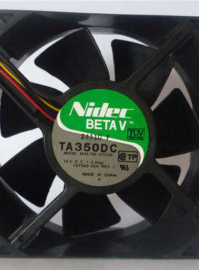 原装 NIDEC TA350 M34789-57 CQ4 9238 DC12V 1A 9cm散热风扇
