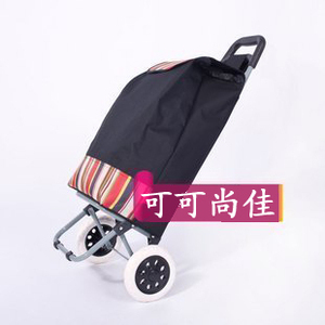 可可尚佳 两轮购物车买菜车手推行李车便携折叠 家用送家人当赠品
