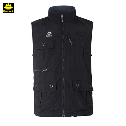 botack/布特钓鱼马甲男摄影马甲记者马甲户外多口袋钓鱼马甲
