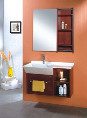 美式浴室柜橡木浴室柜组合卫浴柜洗脸盆柜组合洗手盆柜组合TX106