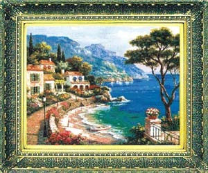 十字绣风景FJ022海边一角欧式风情 爱丽丝cross stitch清仓