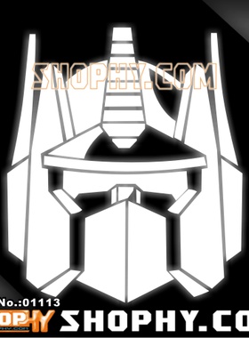 汽车踏板车贴纸3M反光贴01113变形金刚擎天柱