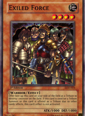 游戏王 美版 正版 - 流氓佣兵部队 Exiled Force/面闪/LOD