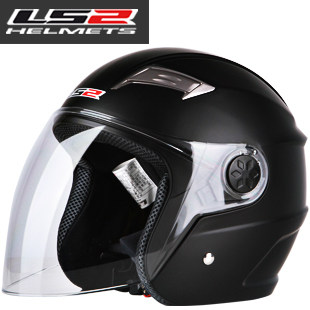 LS2摩托车头盔男 夏季半覆式电动车夏盔防晒防紫外线安全帽四季