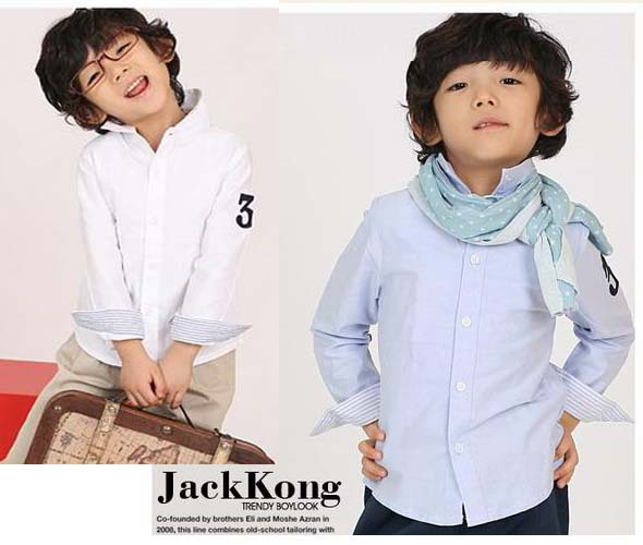 Chemise garcon à manche longue en coton - Ref 2079266 Image 1