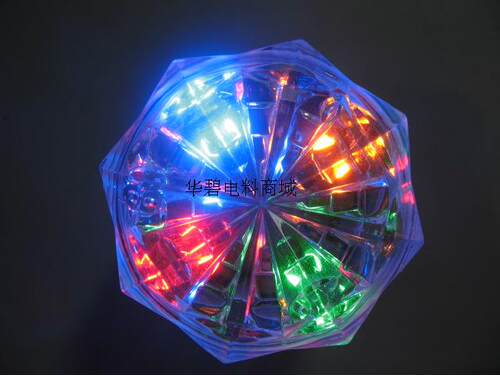 际美带开关LED多彩八角形钻石装饰灯节能小夜灯壁灯过道灯特价 - 封面
