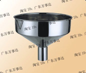 不锈钢加厚加强漏斗加油大流量大孔大口径下料斗漏勺30cm分料斗图片