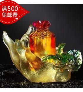 冲五钻 打折包邮 正品夏氏琉璃 古法琉璃摆件 D-040 掌握WW