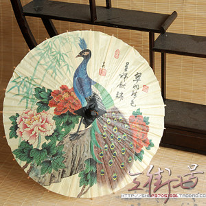 简梳妆BJD/SD古装娃用纸伞 4分3分大女叔叔 包邮 翠羽珠光