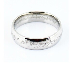 指环王 至尊魔戒 钛钢 情侣戒指 对戒 男式 女士 复古欧美 饰品