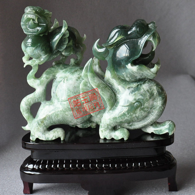 【岫玉阁】天然岫岩玉摆件(貔貅纳财)镇宅貔貅|岫玉摆件 暂|停售