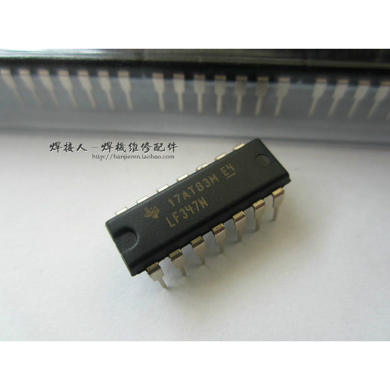 LF347N 宽带JFET输入运算放大器四 奥太 单管 焊机维修常用IC