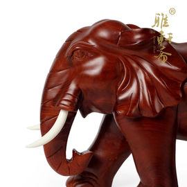 越南红木工艺品 木象摆件40cm大象 木雕大象 花梨木雕摆件 可配对