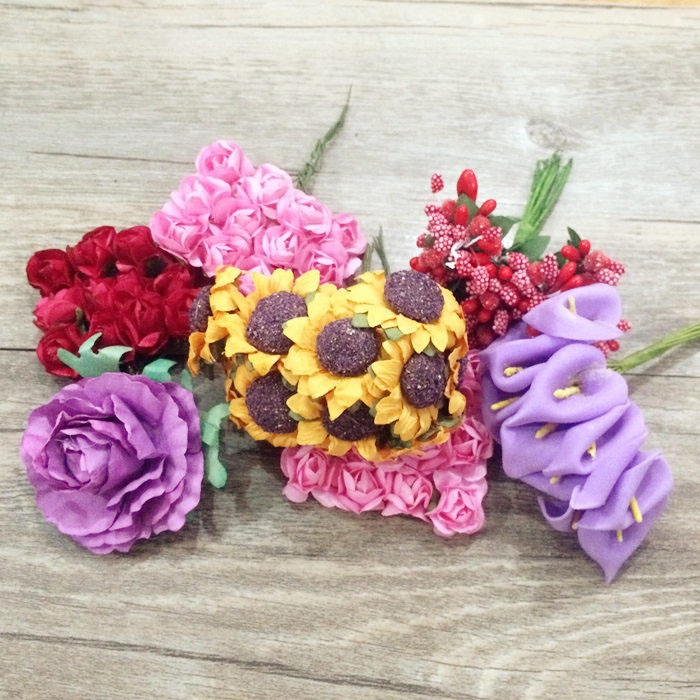 手工纸花红玫瑰向日葵拍摄背景礼物盒装饰配件香薰蜡烛干花diy,节庆用品/礼品,花瓣/仿真花瓣,淘宝优惠券,粉丝福利购,淘宝优惠卷