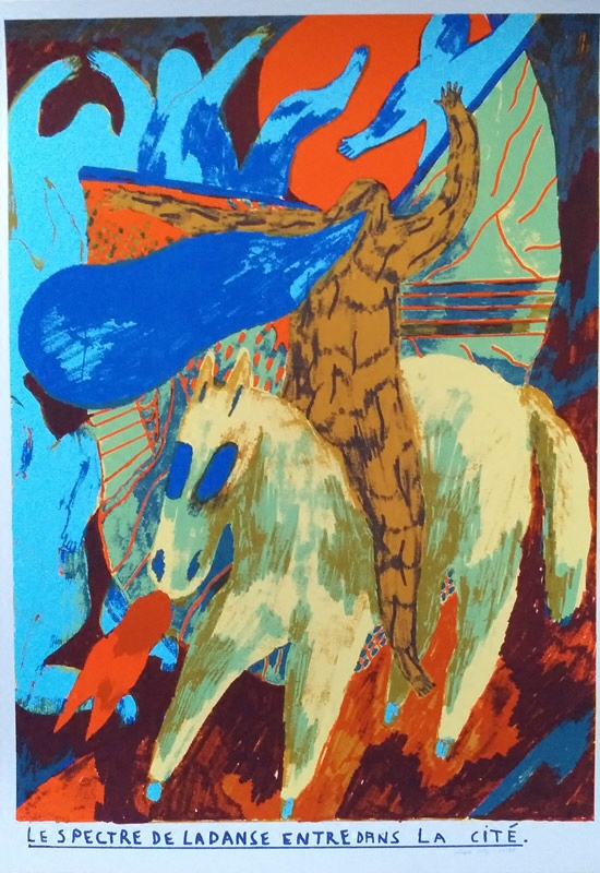 Sold Europe manual Silk screen print Original Abstract metope Decorative painting Dancing Epidemiology Palefroiin the Home accessories , Decorative painting , print category - from Buy2taobao.com to provide professional Taobao agent buy service