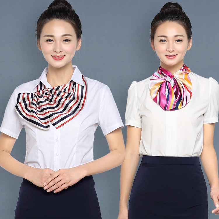 百变魔术丝巾职业装小方巾