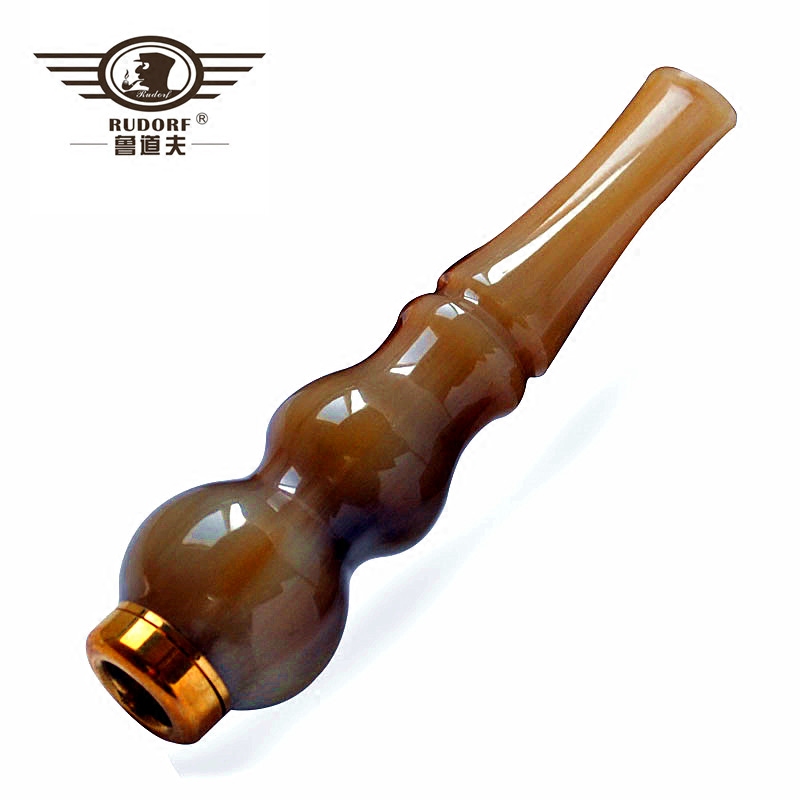 鲁道夫葫芦牛角烟嘴过滤器可清洗拉杆循环型健康过滤嘴男女烟具