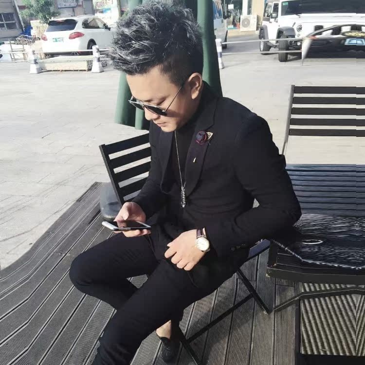 Costume homme en coton pour automne - Ref 1578909 Image 1