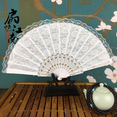 蕾丝扇子咏春舞蹈扇子