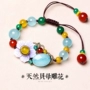 ngọc bích retro bạn gái trang sức gió quốc gia vòng tay hoang dã với phụ kiện Sen đơn giản vòng tay nữ
