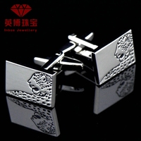 英博 不锈钢电镀袖扣 动物造型 法式衬衫袖口袖钉 Cufflinks d939