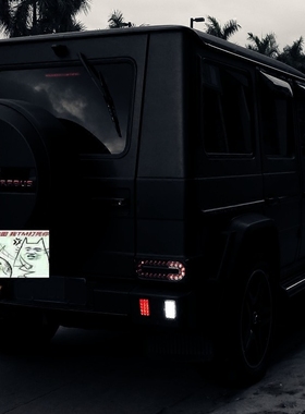 W463 G320G350G500G55G63G65 巴博斯 简体包围 LED灯 后杠