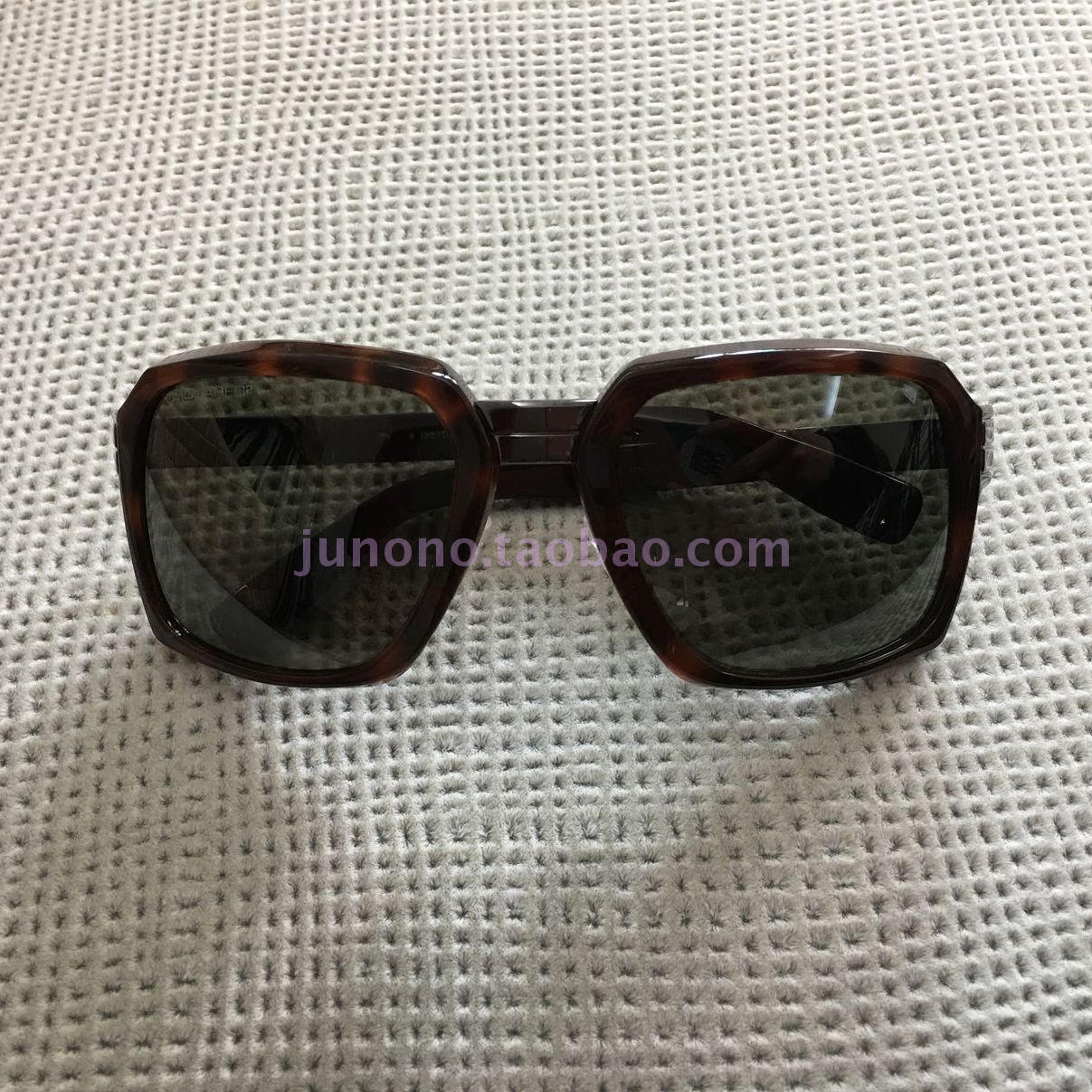 美国 dsquared2 琥珀色金属板材深墨绿片太阳镜墨镜