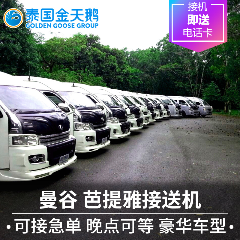 泰国金天鹅 曼谷接机芭提雅市区乌塔堡机场班配码头5/7/9座接送机