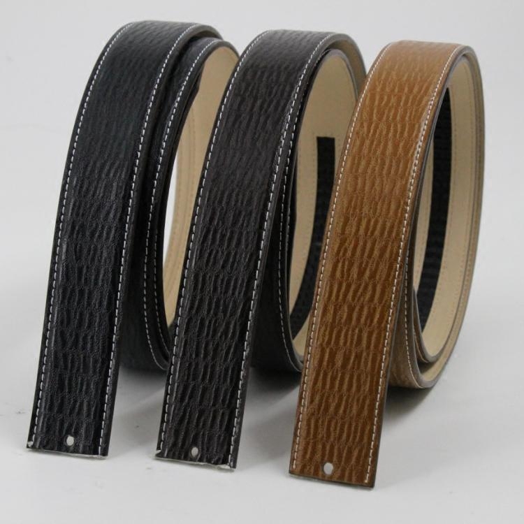 皮带男真皮不带头自动扣3.5cm无头皮带 头层纯牛皮条百搭无扣腰带